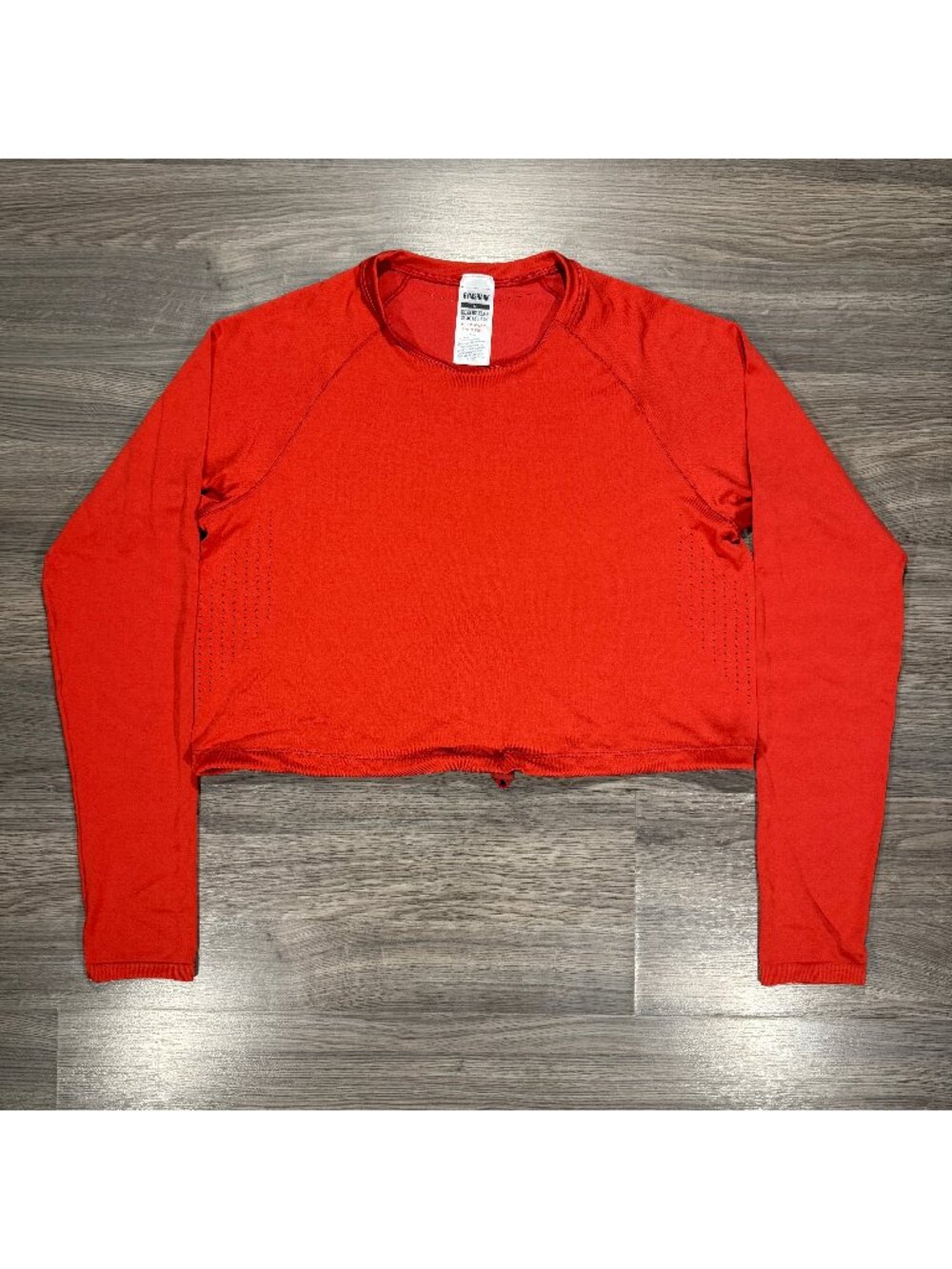 Gymshark Women's Sweat Seamless Long Sleeve Crop Top - Red